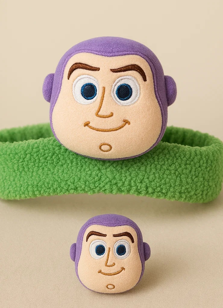 Buzz Lightyear Baby Headband – Soft Plush Cartoon Hairband for Toddlers